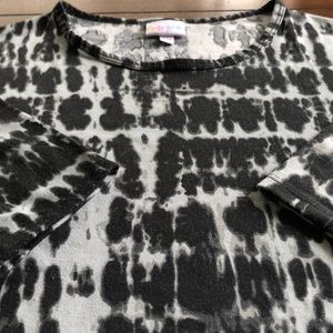 Lularoe tie dye Irma XXS black grey